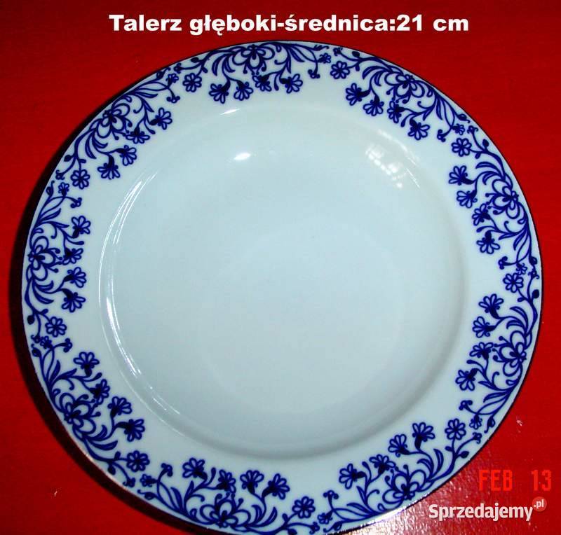 Piękny komplet porcelanowy na 12 osób inny kolor Lublin sprzedam