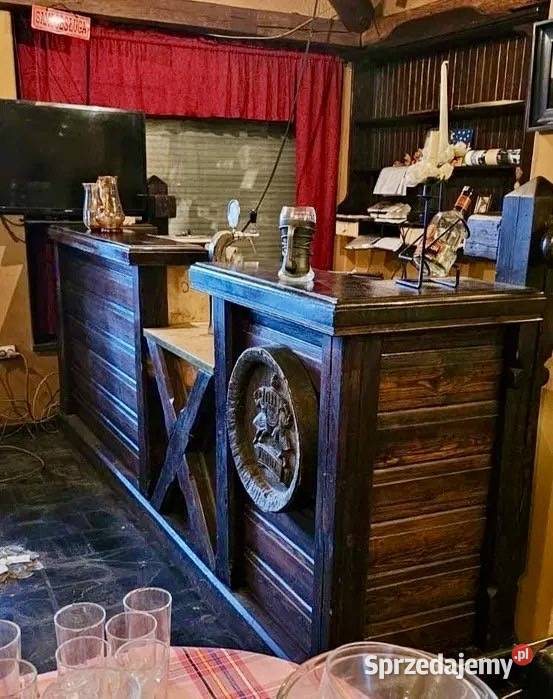 Bar drewniany kontuar barowy