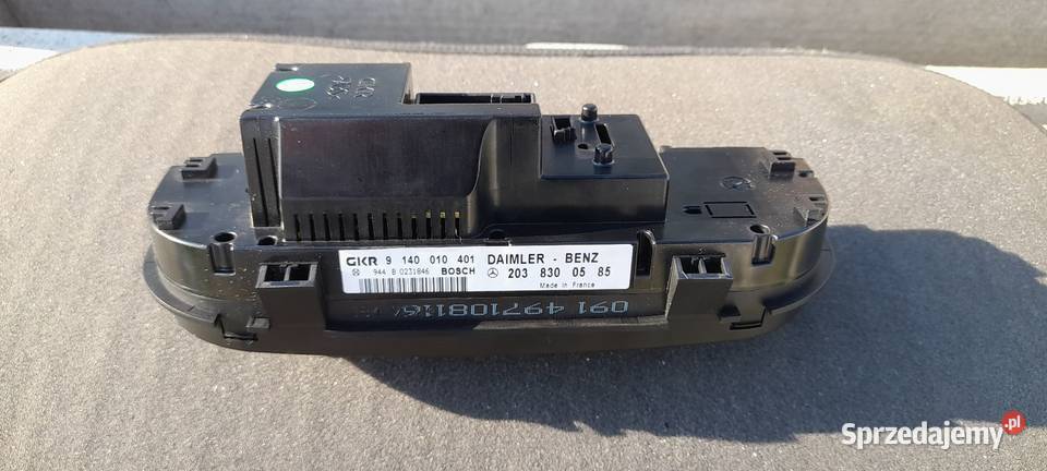 Panel klimatyzacji w203 osobowe Panele sterowania, przełączniki Gostyń