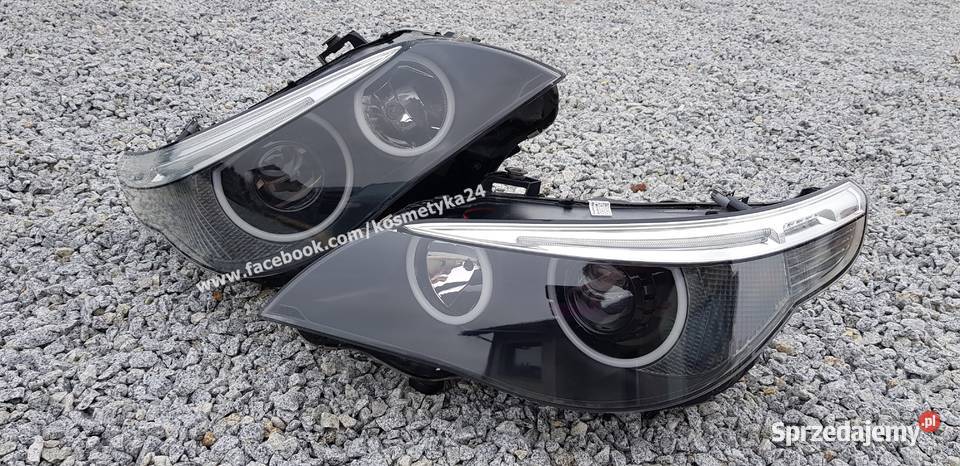 Reflektory BMW E60 E61 przedlift pre lci BI LED