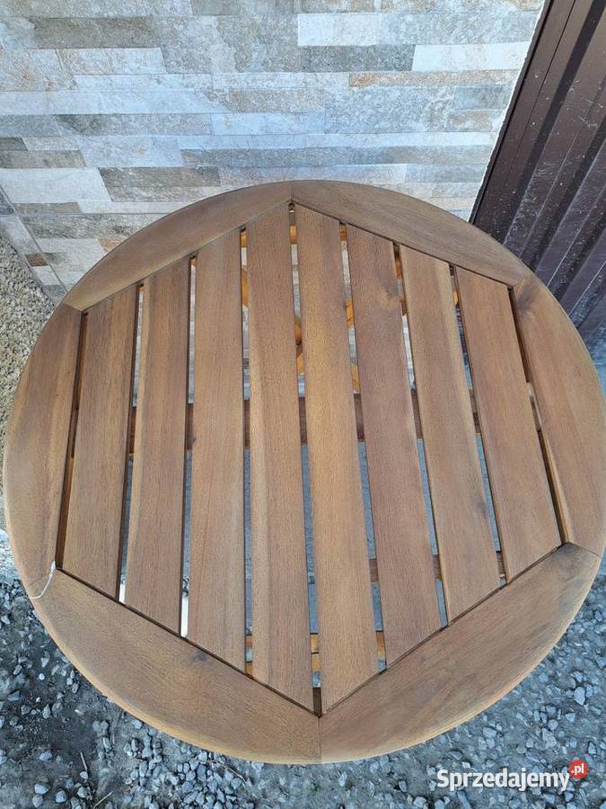 Stolik ogrodowy drewnianyskładany Zabrnie