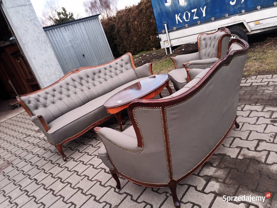 Komplet Wypoczynkowy 321 Dąb Jasny Brąz Kozy