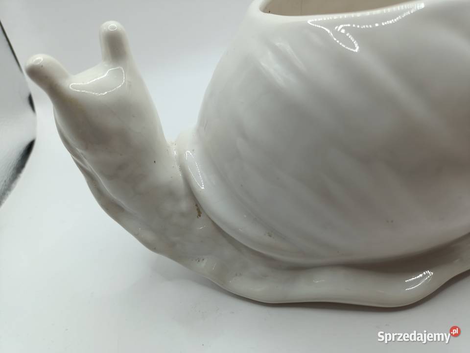 Doniczka osłonka dekoracja porcelana ślimak lubelskie Zamość