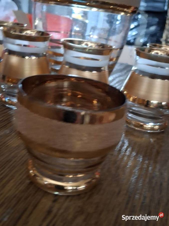 Serwis do alkoholu złocony Warszawa