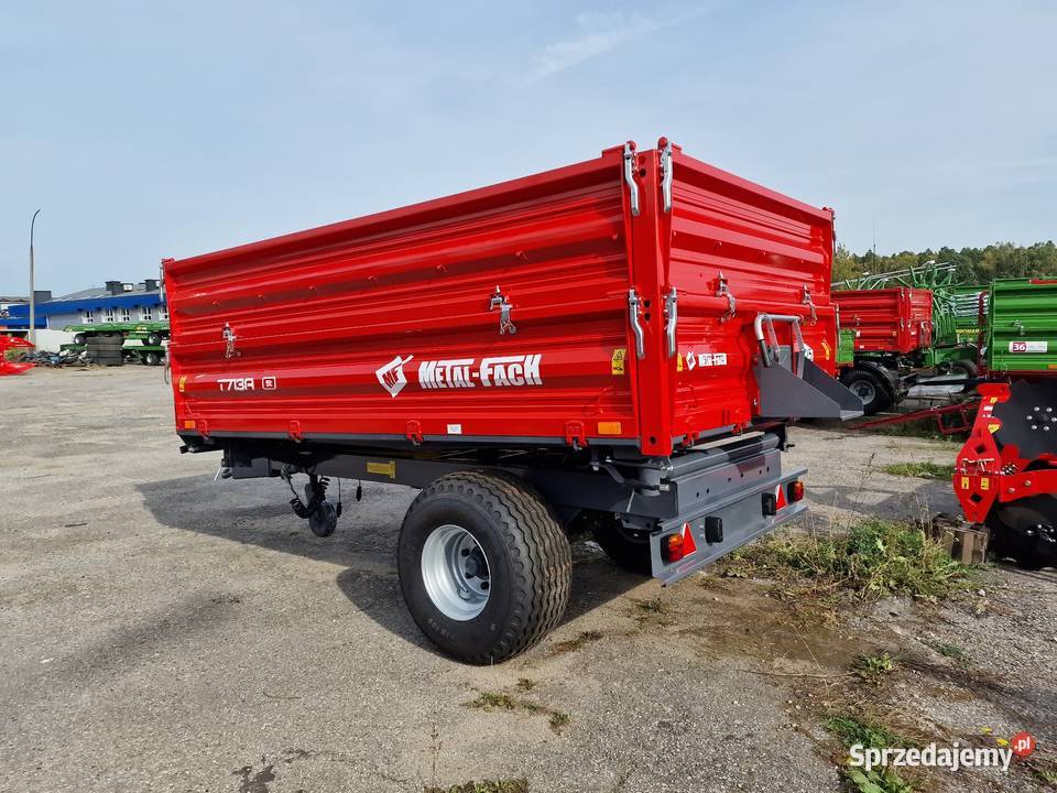 Przyczepa rolnicza jednoosiowa METALFACH 38T 5T Busko-Zdrój