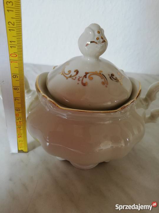 Cukiernica porcelana ecru Gorlice
