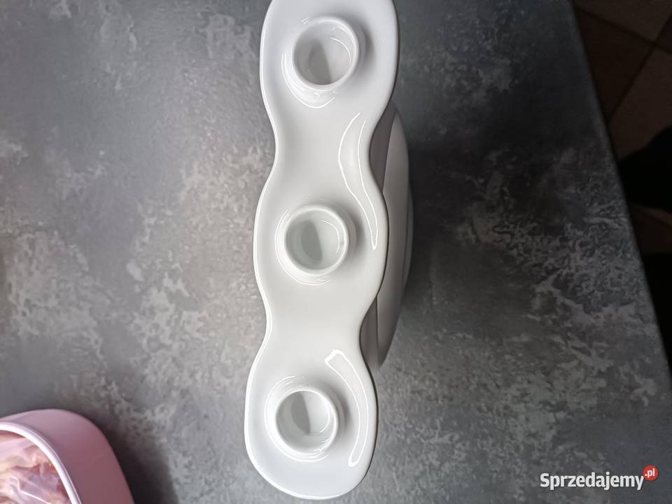Świecznik porcelanowy Wałbrzych Porcelana i szkło wielkopolskie Ostrzeszów