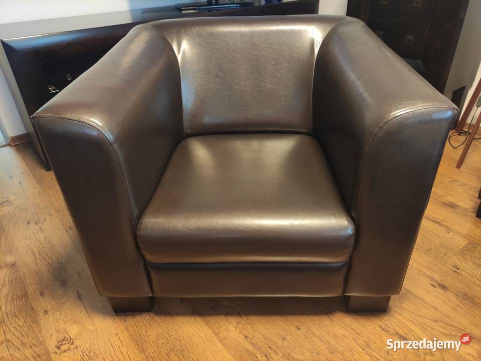 Zestaw komplet wypoczynkowy ECO skóra stan