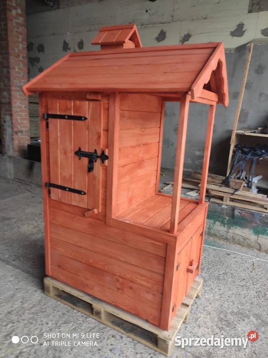 Wędzarnia ogrodowa drewniana podwójne ściany Bliżyn