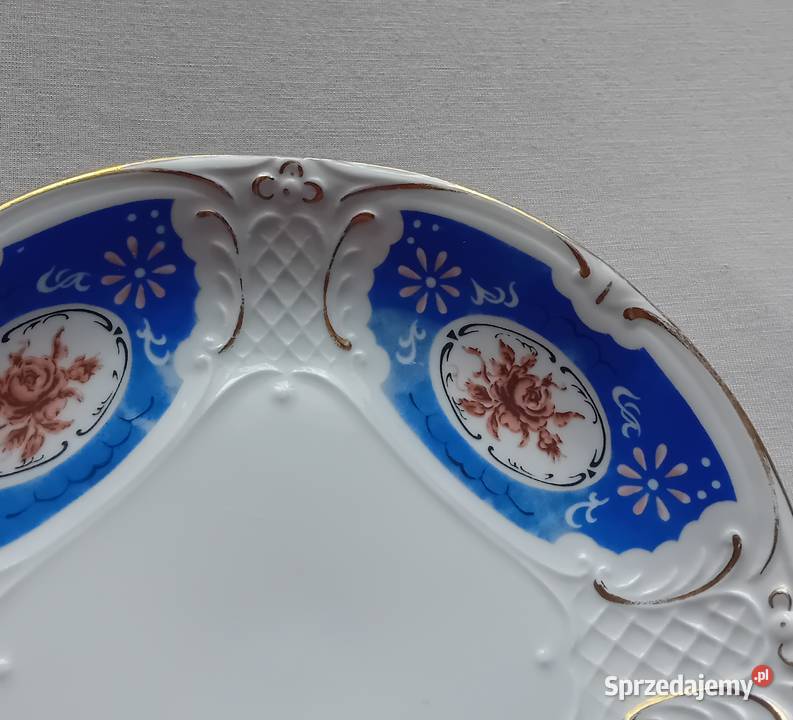 Talerzyk deserowy von Schierholz Plaue Sygnatura wielkopolskie Koźminek