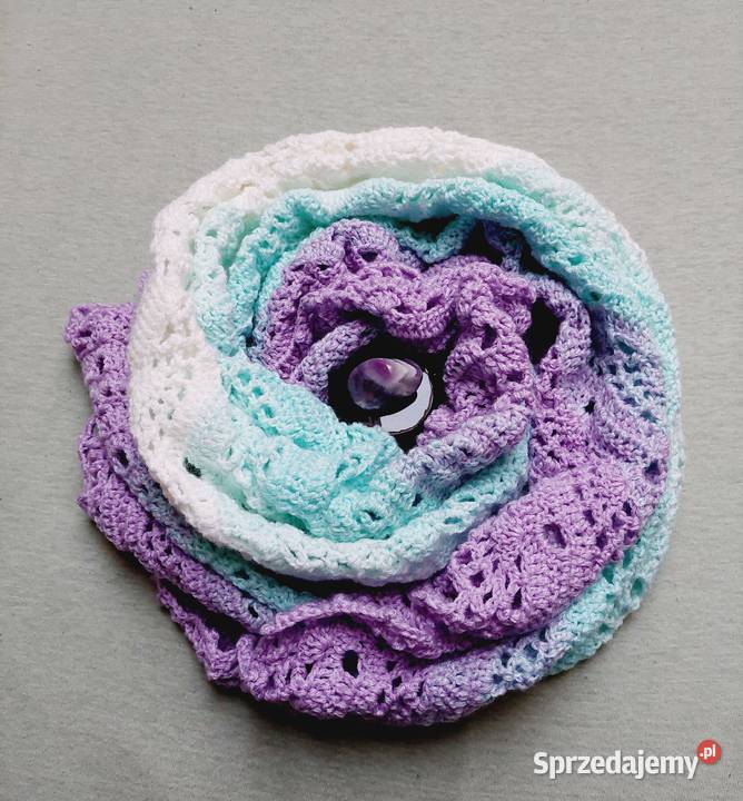 Chusta wykonana na szydełku RĘKODZIEŁO Bydgoszcz