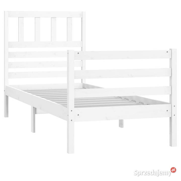 Rama łóżka biała lite drewno 75x190 WM3101049 Warszawa