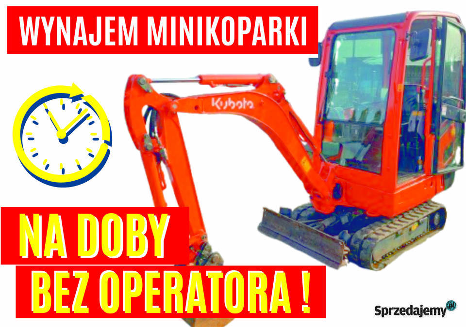 WYNAJEM MINIKOPARKA KUBOTA