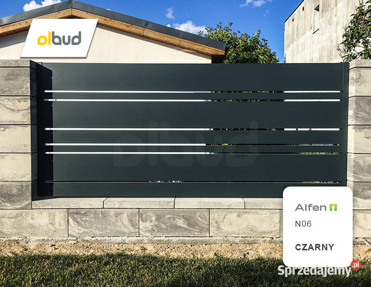 Ogrodzenie aluminiowe grafit ALFEN N06 Rumia