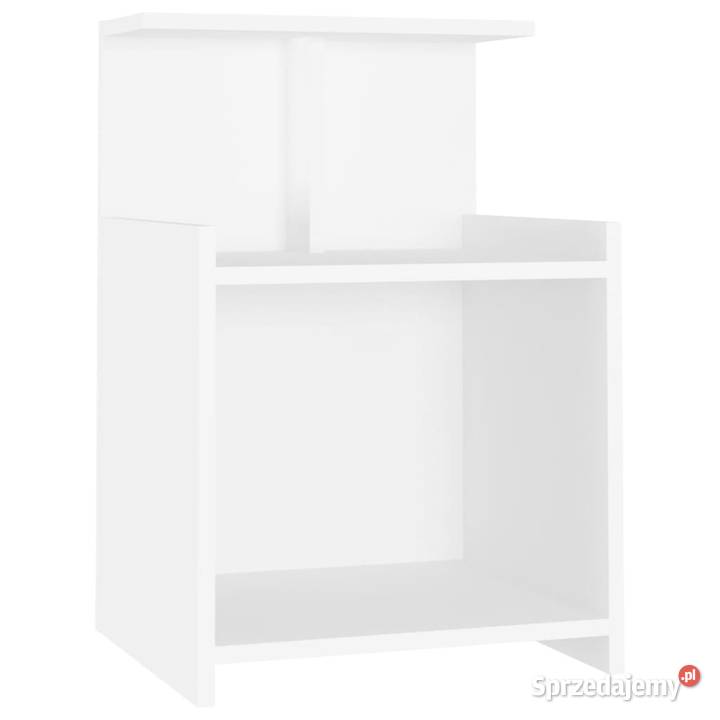 Szafka nocna biała 40x35x60 materiał