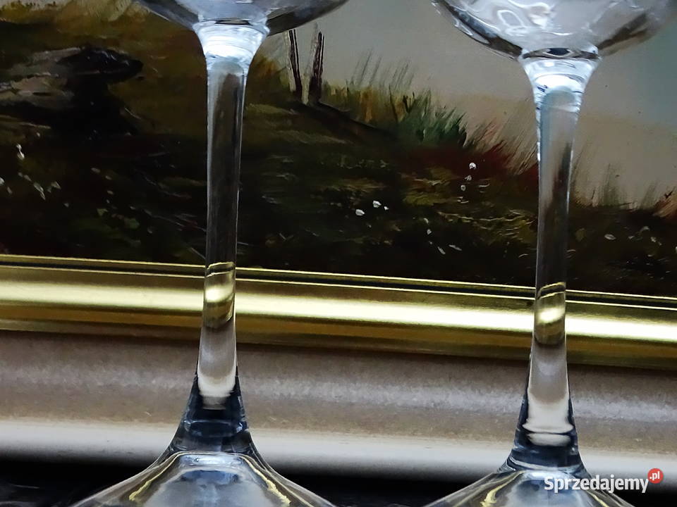 Kieliszki kryształowe zestaw 6 sztuk ręcznie Biłgoraj