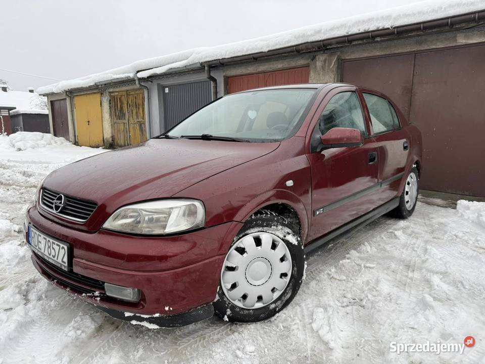 Opel Astra 16 z Gazem Sekwencyjnym 2001r czerwony Dębica