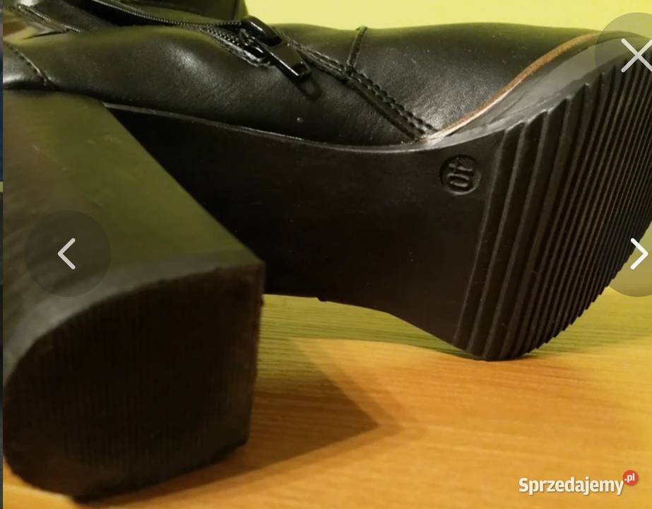 Buty na obcasie botki 40 Lubin