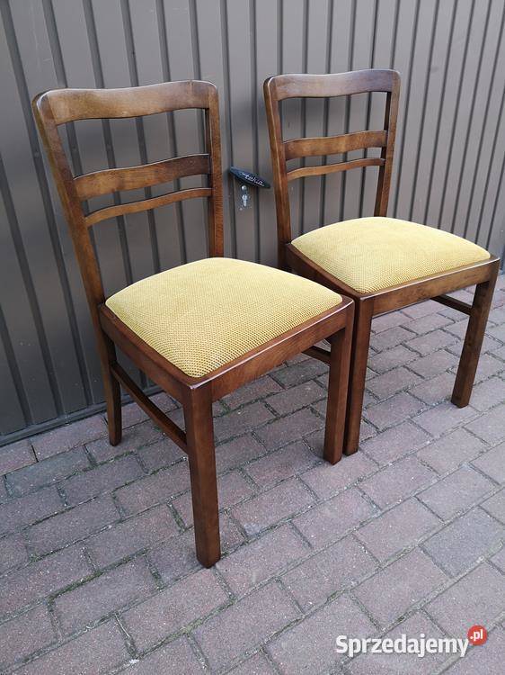 Krzesła ARTDECO Stare Antyk Komplet 2 Sztuki Swarzędz