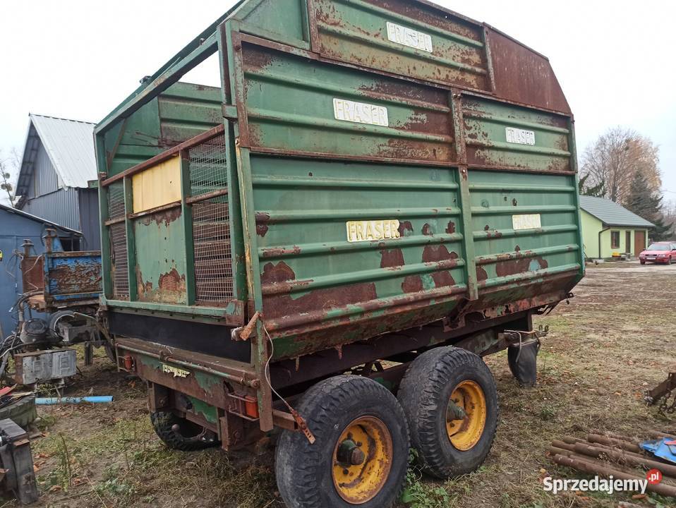 Przyczepa tandem Fraser 8 ton zarejestrowana Przyczepy rolnicze Chełm