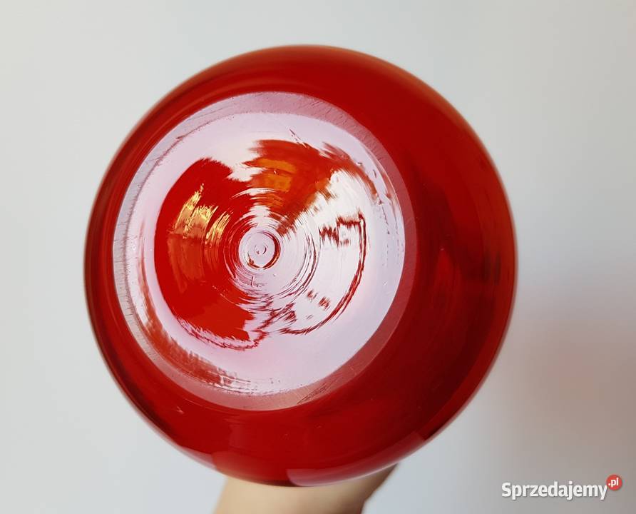 Lampa wodna świecznik Ząbkowice kolorowe szkło śląskie