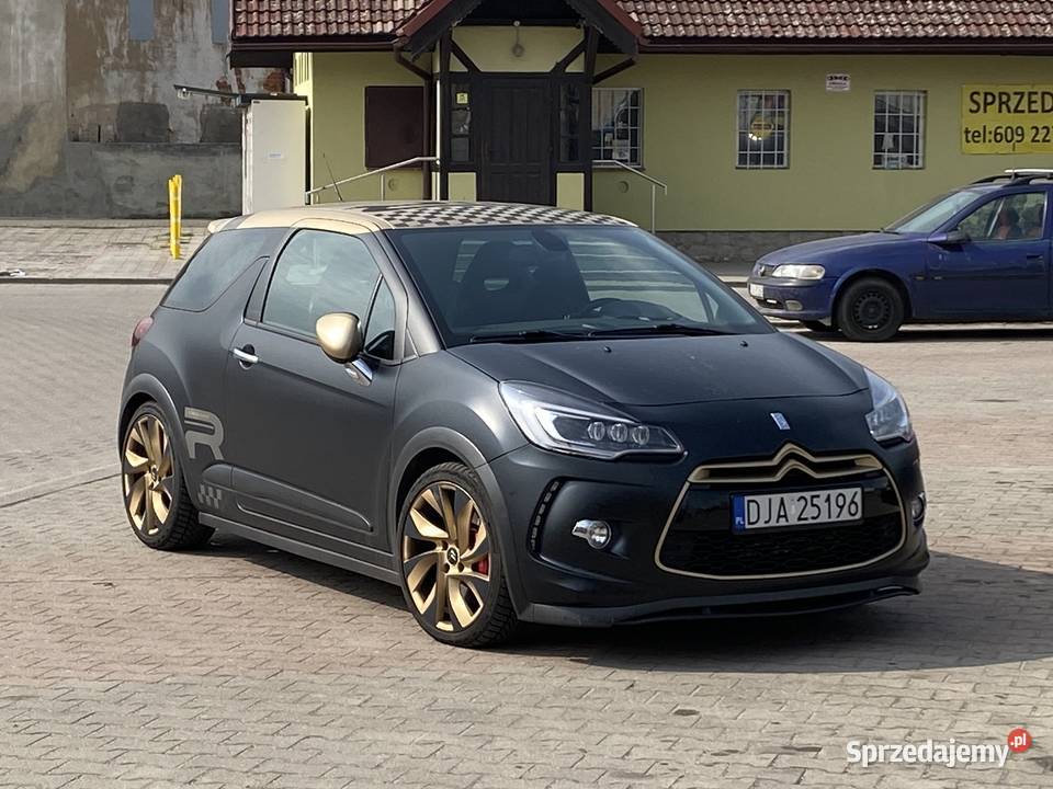Citroen DS3 Racing złotyczarny mat carbon wielkopolskie Poznań