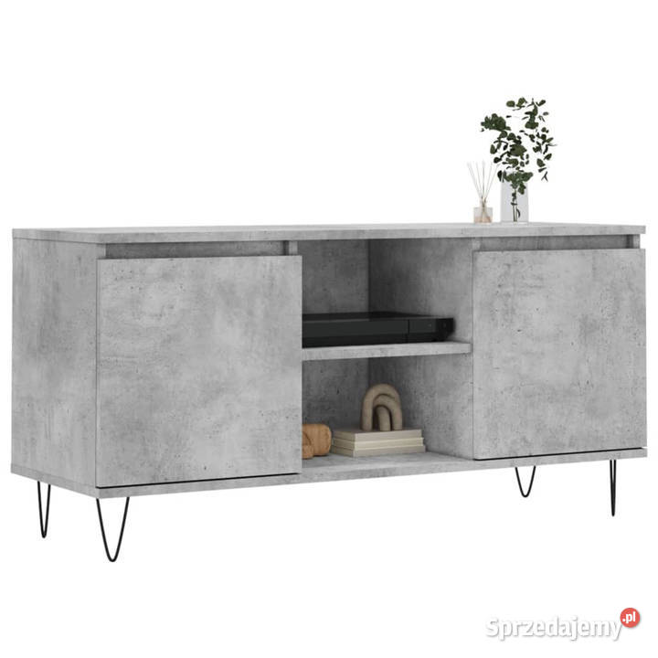 Szafka pod TV szarość betonu 104x35x50 WM827016 Warszawa