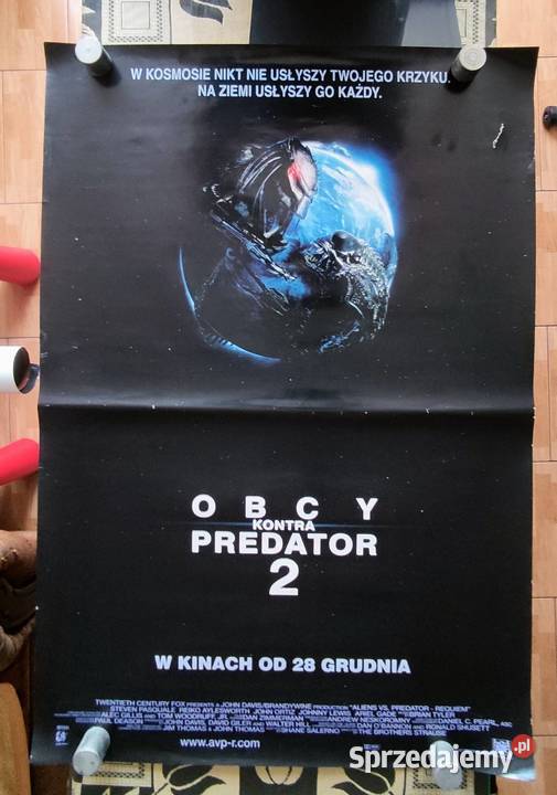 Plakat filmowy OBCY KONTRA PREDATOR 2 wym 98x66 Pruszków sprzedam