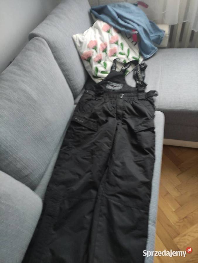 Spodnie czarne narciarskie męskie Płońsk