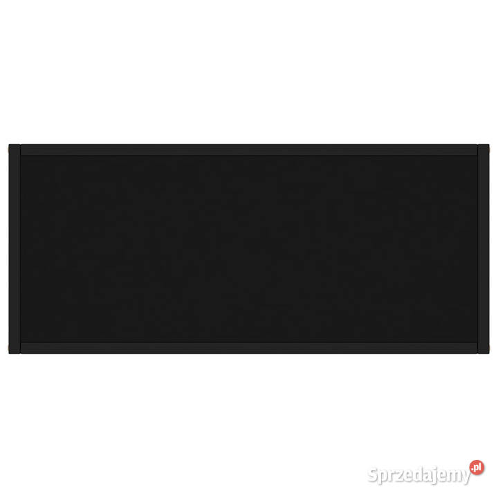 Stolik konsolowy czarny 80x35x75 szkło hartowane mazowieckie Warszawa