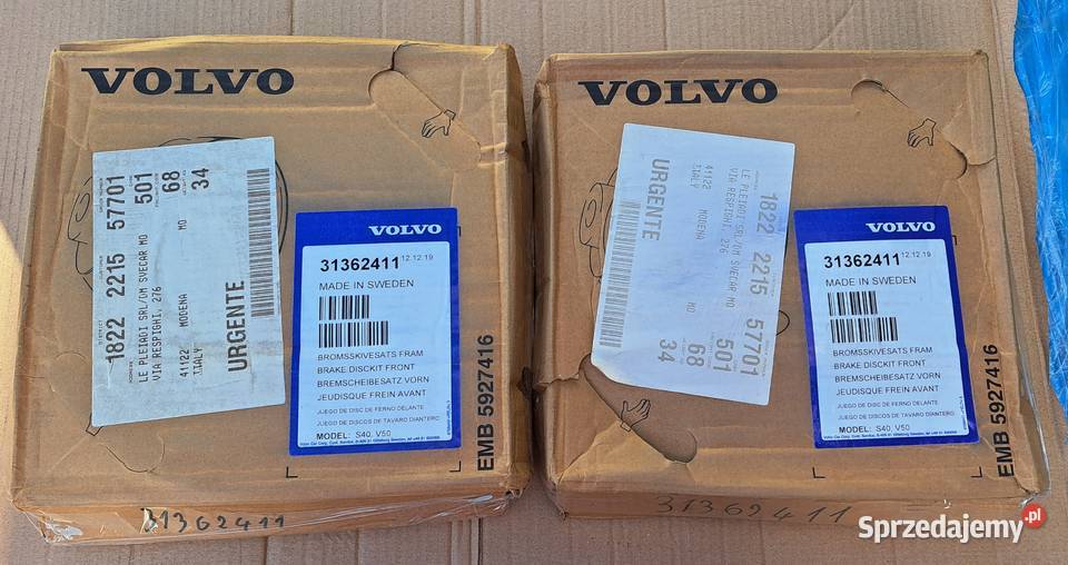2X TARCZA HAMULCOWA PRZÓD 15 VOLVO C30 C70 S40