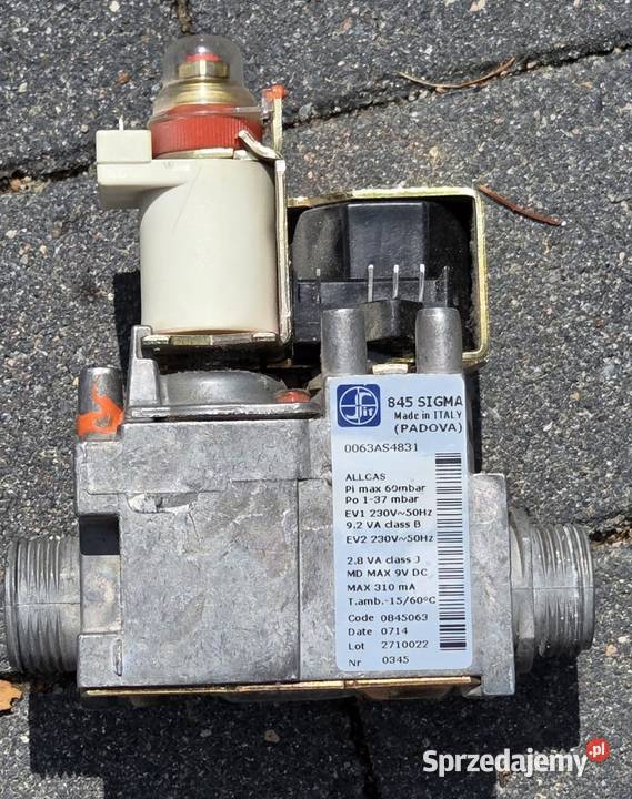 Zespół zaworu gazowego 845 SIGMA kocioł Immergas wielkopolskie