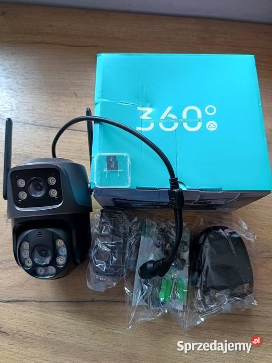 Kamera zewnętrzna WiFi obrotowa 4K 8MP HD karta łódzkie Kutno