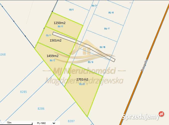 sprzedaży działki Henryszew 5661m2