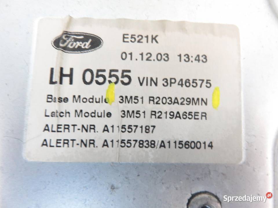PODNOŚNIK SZYBY LEWY FORD FOCUS C 3M5T14B531BG sprzedam
