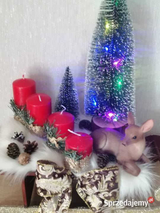 Stroik świąteczny Bożo Narodzeniowy na saniach