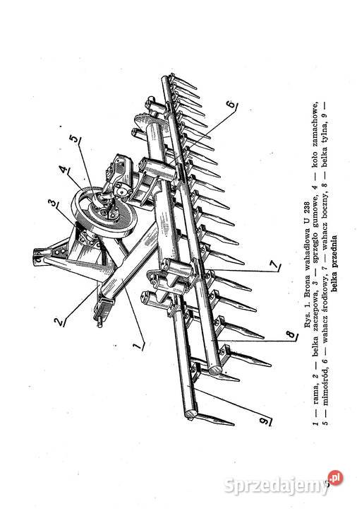 Instrukcja obsługi i katalog części brona Stalowa Wola