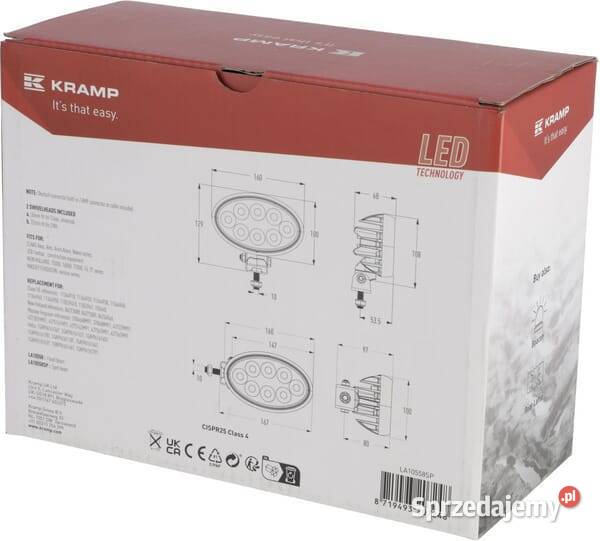 Lampa robocza LED owalna 56W 5320 lm 1030V Kamionna sprzedam