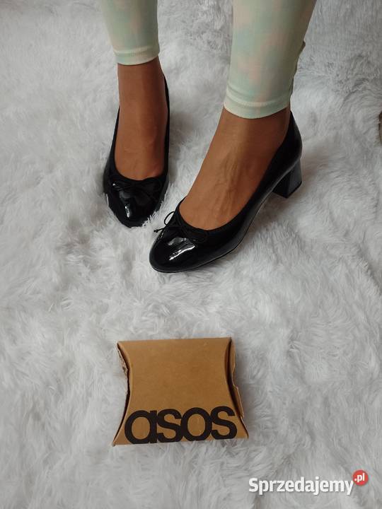 38 ASOS Design Czarne czółenka wieczorowe z Kraków sprzedam