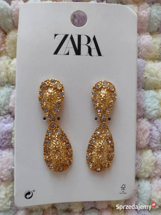 ZARA Wytworne bogato zdobione kolczyki z Kraków