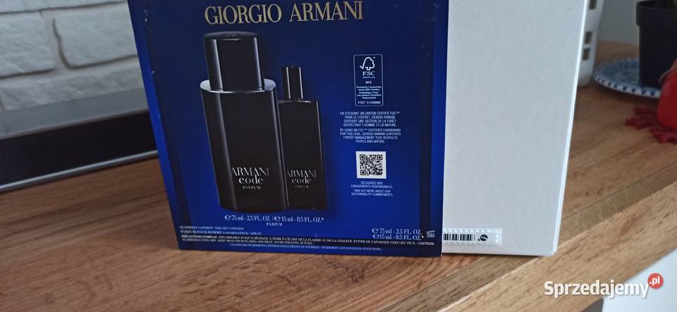 Armani Code Parfum Zestaw upominkowy 75ml15ml