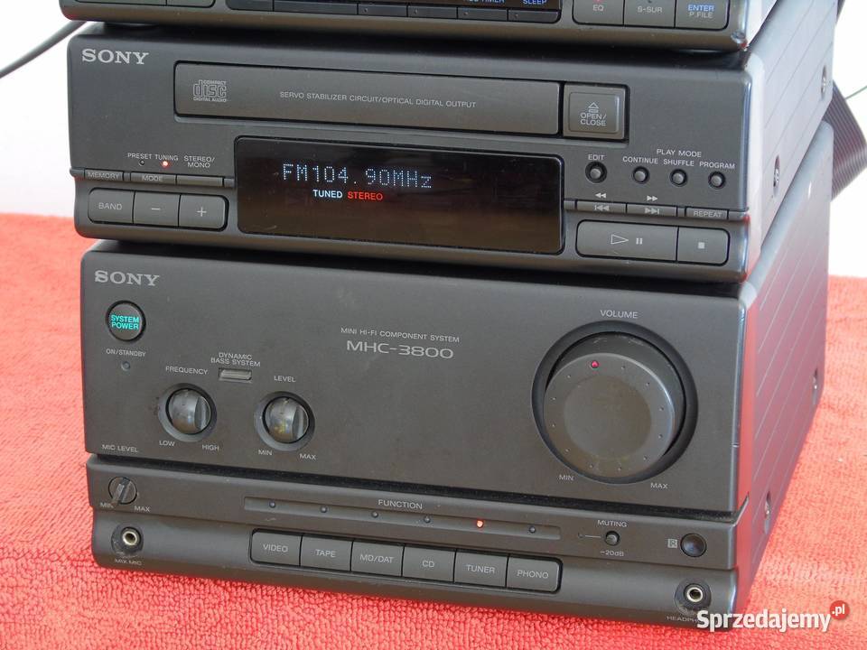 Wzmacniacz korektor graficzny i radio Sony