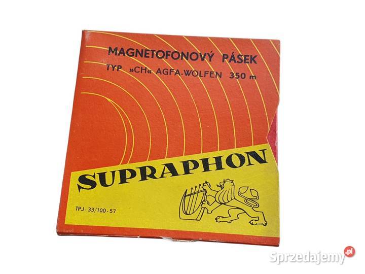 Stara taśma szpulkowa magnetofonowa SUPRAPHON CH