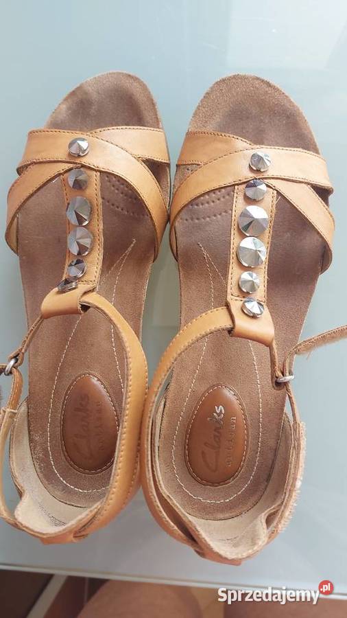 MARKOWE Sandały SKÓRA NATURALNA ZAPINANE NA RZEP Obuwie Warszawa