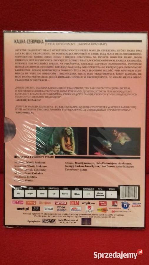Kalina czerwona DVD Nowy folia unikat Filmy