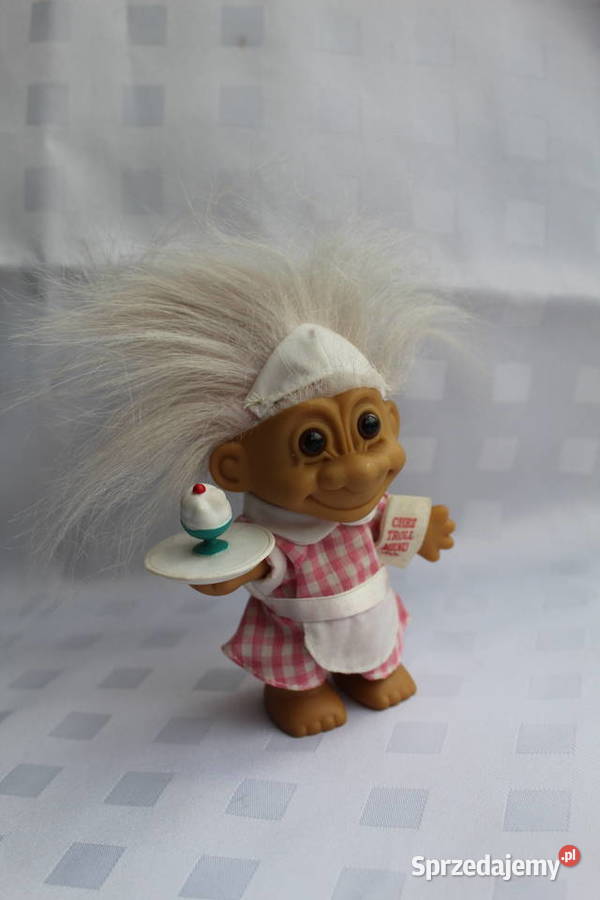 Troll Russ Różowy Kelnerka Taca Lody Cukiernia Bielsko-Biała sprzedam