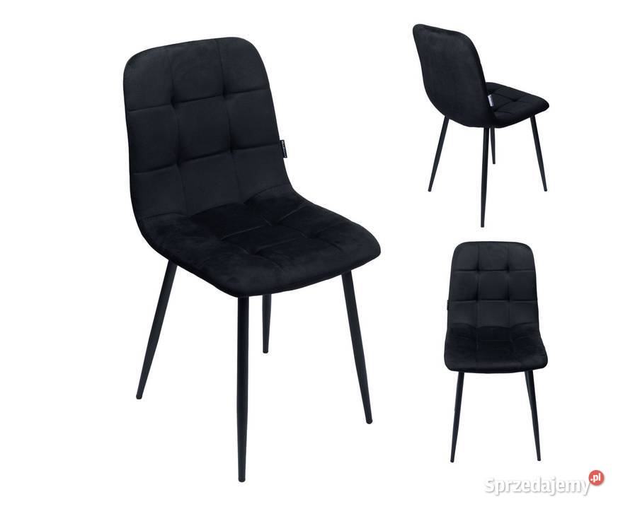 Krzesło tapicerowane welurowe do salonu jadalni Poznań