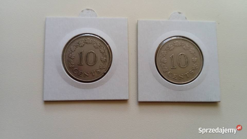Moneta 10 centów 1972 r Malta Mosina