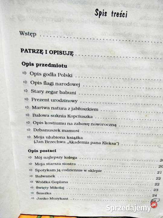 Wzory wypracowań 4 polski antykwariat szkolny Antykwariat Warszawa