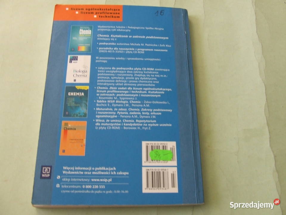 Chemia Podręcznik CD Zakres podstawowy Kluz miękka Oborniki Śląskie
